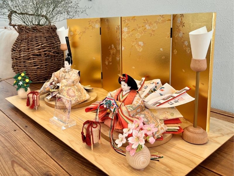 十一番<BR>袋帯親王飾り