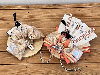 十一番<BR>袋帯親王飾り