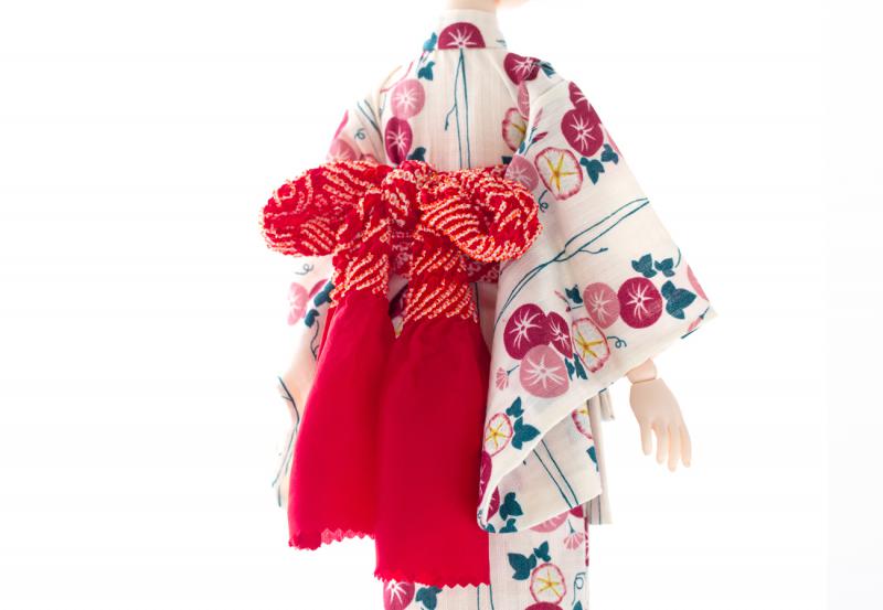 浴衣セット(朝顔・白)