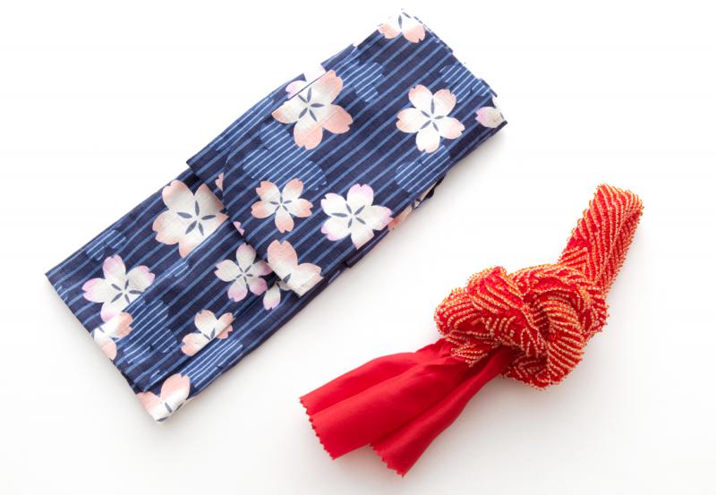 浴衣セット 桜 (全2色)