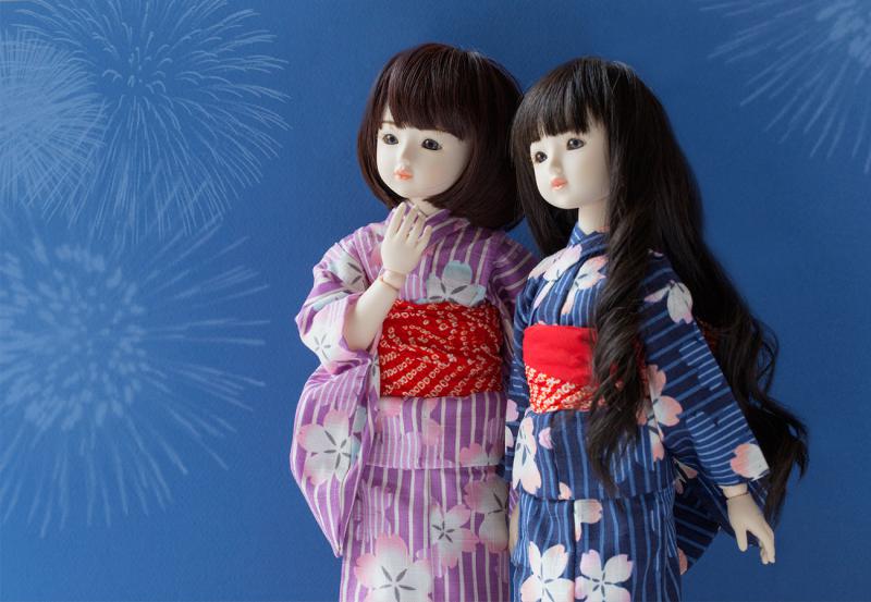 浴衣セット 桜 (全2色)