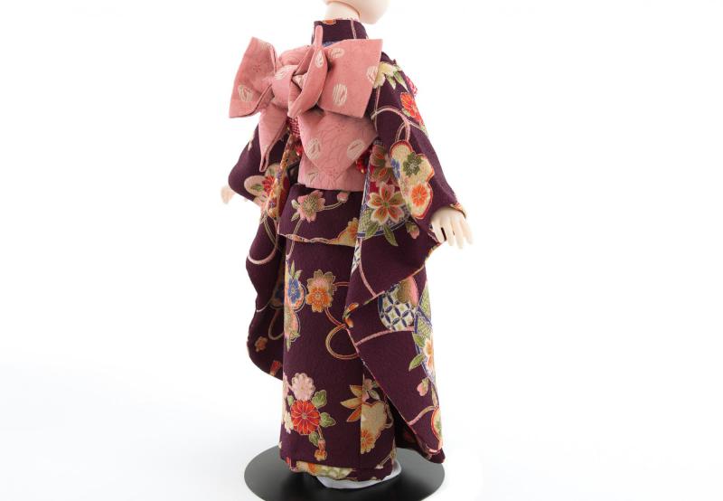着物9点セット(鞠に桜・紫)