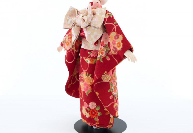着物9点セット(鞠に桜・赤)