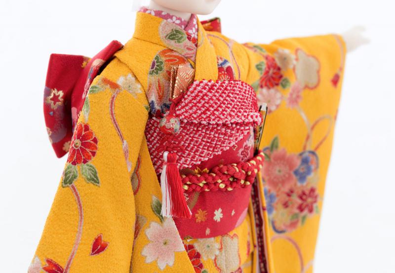 市松人形着物　専用 市松人形 縮緬 着物 34cm - メルカリ