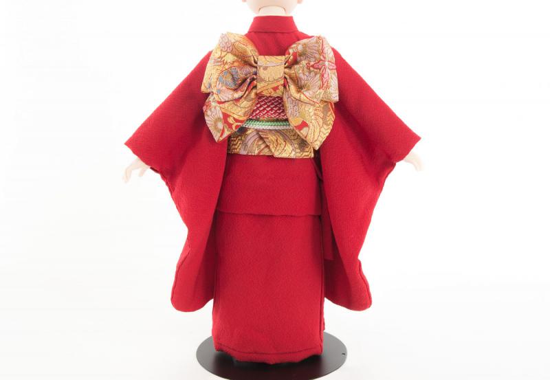 正絹着物9点セット(枝垂桜に鞠・赤)