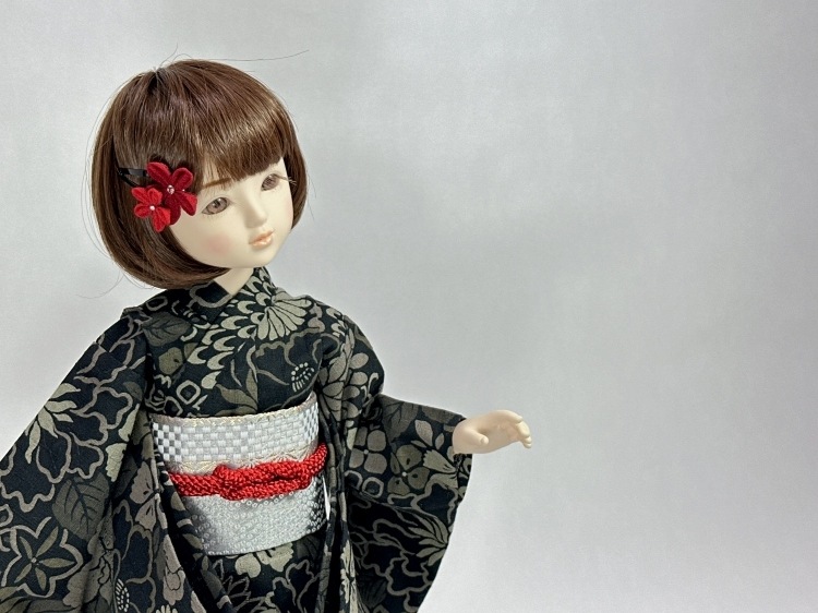 浴衣セット 牡丹と菊 (全2色)