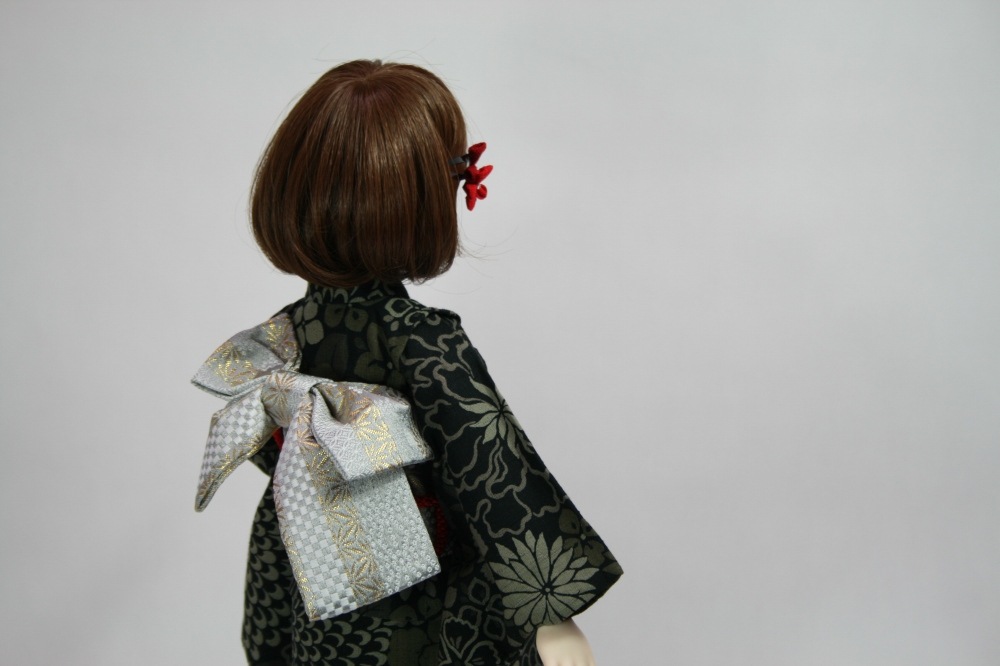 浴衣セット 牡丹と菊 (全2色)