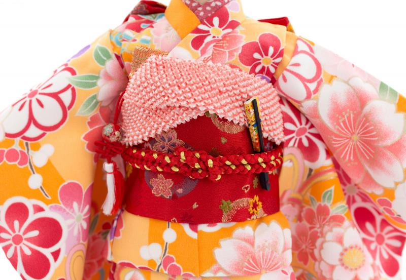 着物9点セット(鞠と扇に桜・山吹)