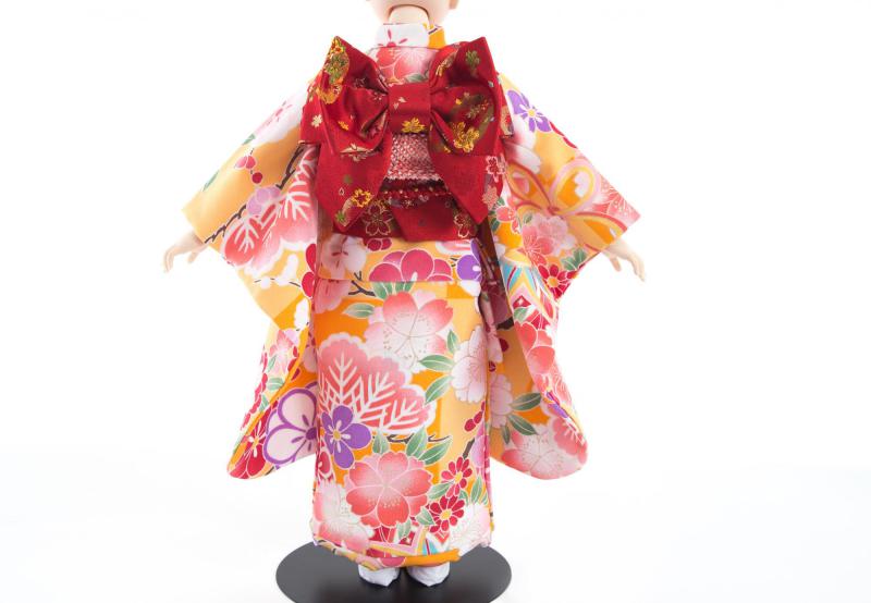 着物9点セット(鞠と扇に桜・山吹)