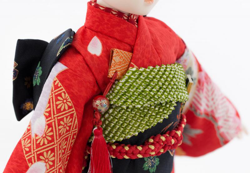 着物9点セット(熨斗に牡丹・赤)