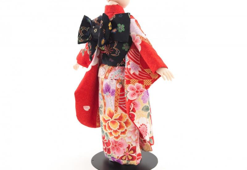 着物9点セット(熨斗に牡丹・赤)