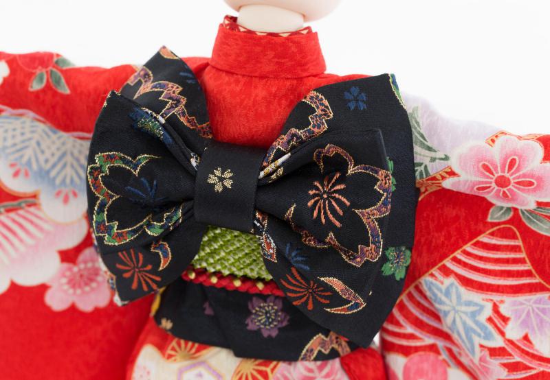 着物9点セット(熨斗に牡丹・赤)