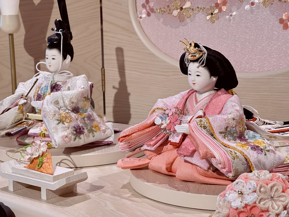 三寸おぼこ雛十人三段飾り