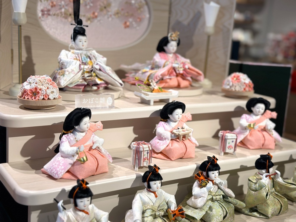三寸おぼこ雛十人三段飾り