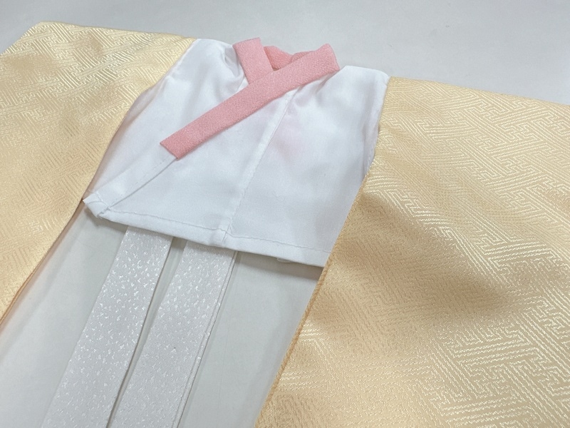 正絹着物セット（水色・ﾋﾟﾝｸ花）