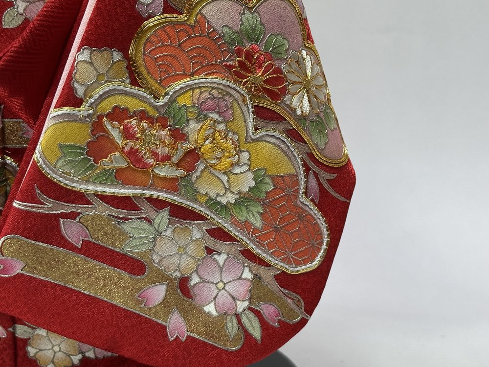 12号 金彩京刺繍  市松人形