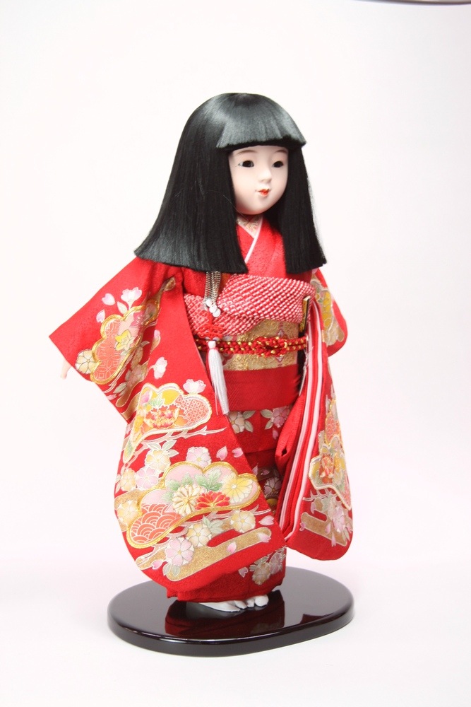 12号 金彩京刺繍  市松人形