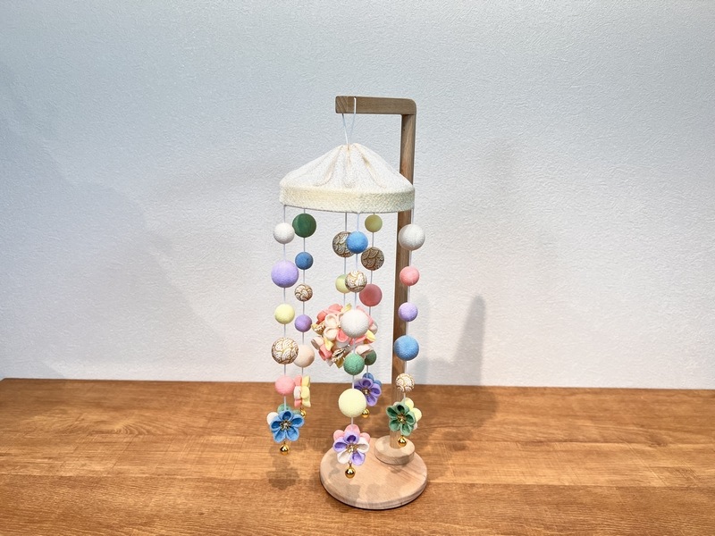 つるし飾り（大）<br>松寿つるし「小花（マルチ）」<br>台付