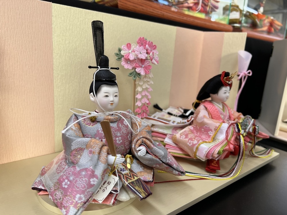 三寸<BR>おぼこ雛五人飾り