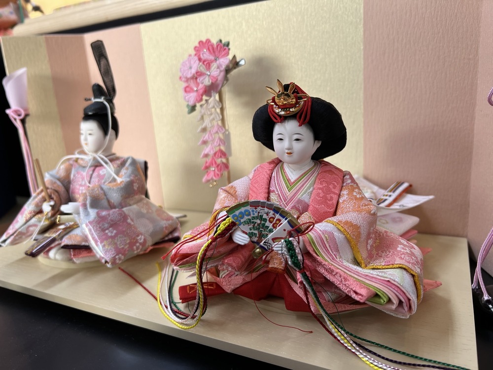 三寸<BR>おぼこ雛五人飾り