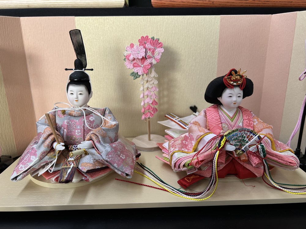 三寸<BR>おぼこ雛五人飾り