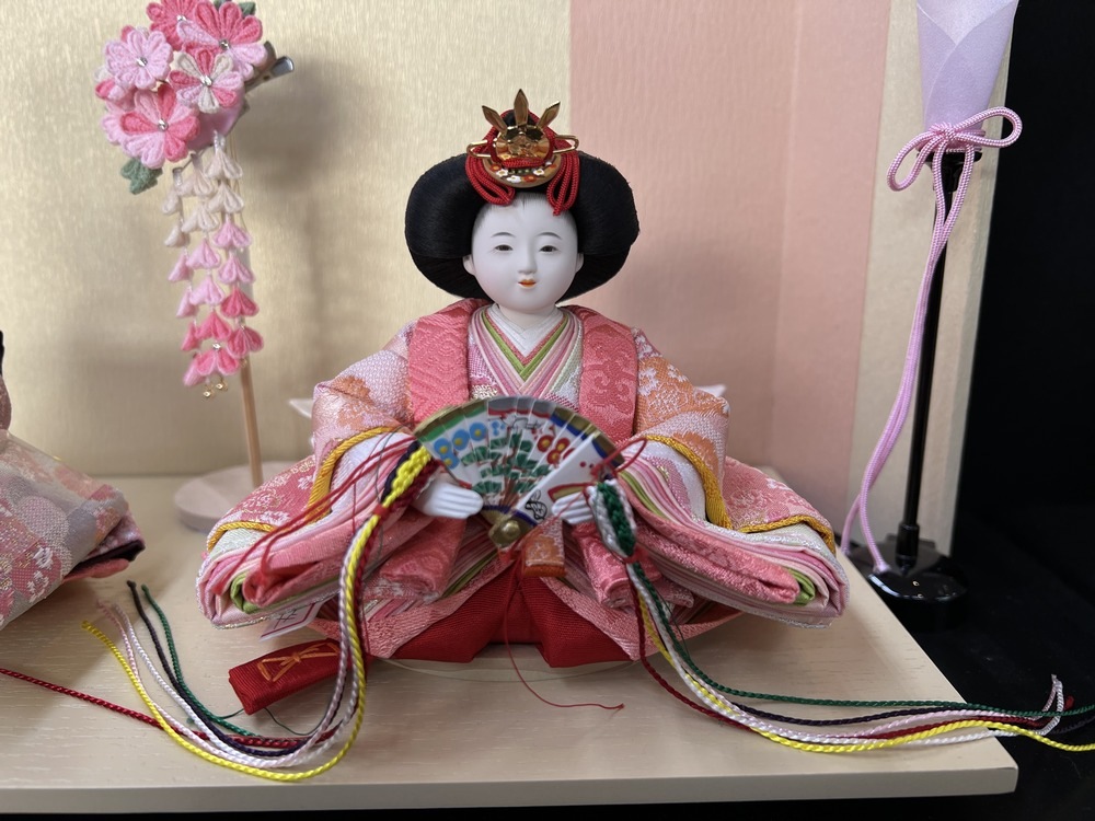 三寸<BR>おぼこ雛五人飾り