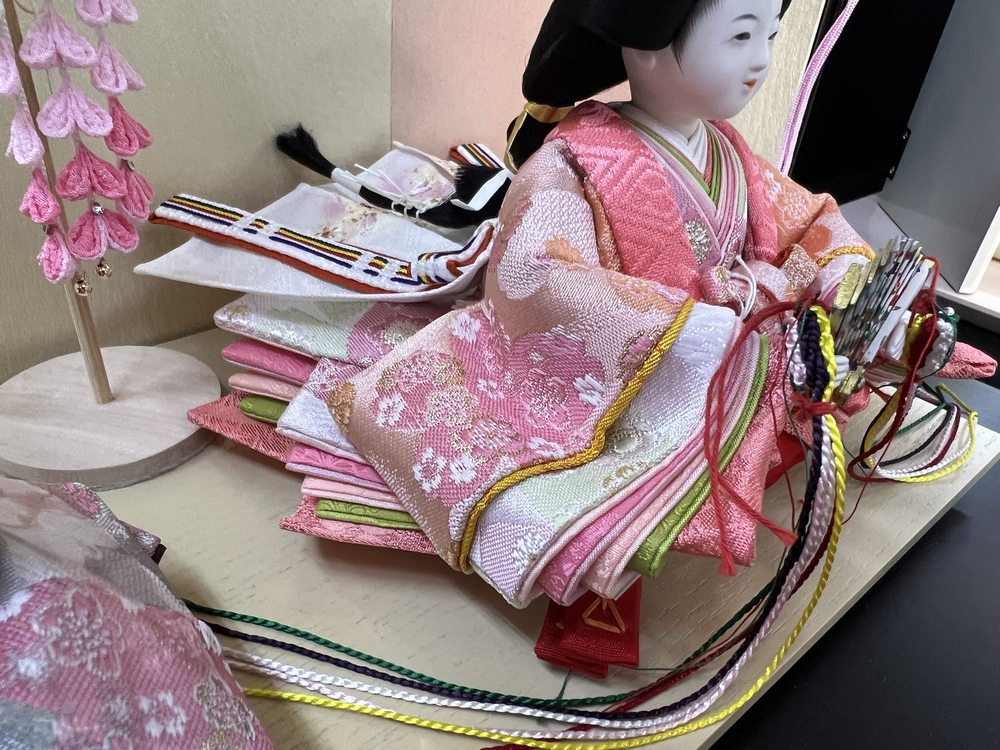 三寸<BR>おぼこ雛五人飾り