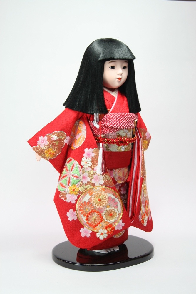 12号 金彩京友禅 市松人形