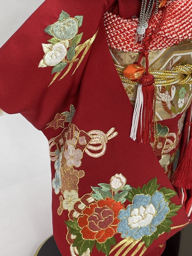 12号 正絹一越手刺繍 市松人形 | 市松人形 | 人形工房松寿オフィシャル
