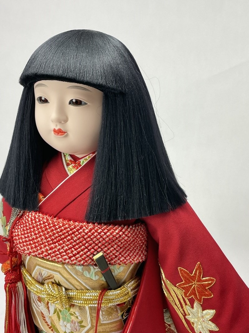 12号 正絹一越手刺繍 市松人形 | 市松人形 | 人形工房松寿オフィシャル