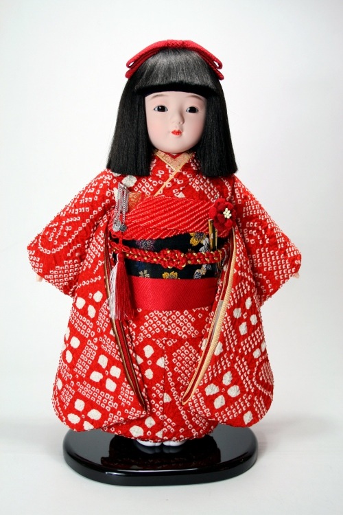 10号 正絹絞り 市松人形(限定品)