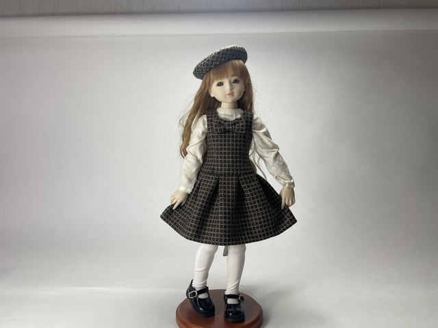 チェック柄ウールワンピースセット（全2種）