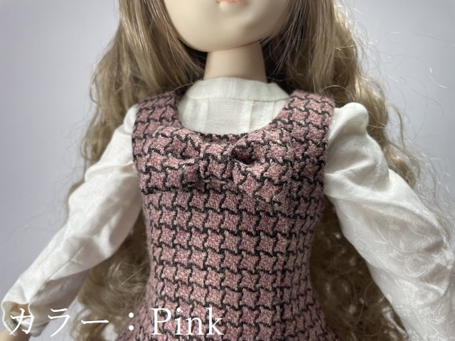 チェック柄ウールワンピースセット（全2種）