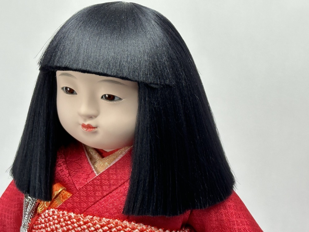 10号 金彩京刺繍　市松人形