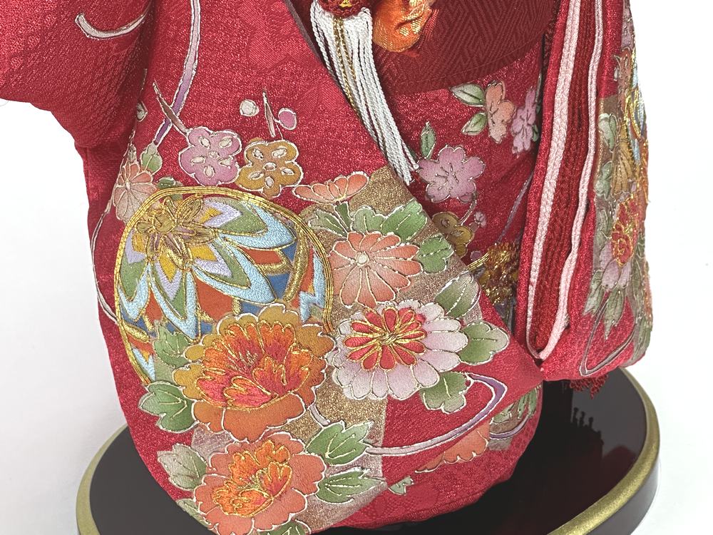 10号 金彩京刺繍　市松人形