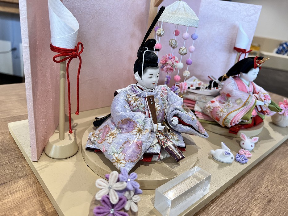 三寸<BR>おぼこ雛京刺繍飾り