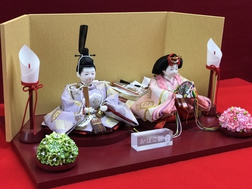 三寸<BR>おぼこ雛親王飾り