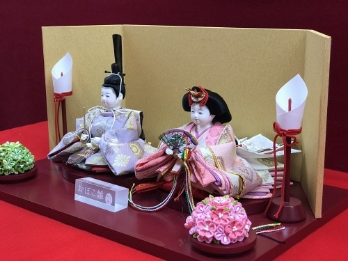 三寸<BR>おぼこ雛親王飾り