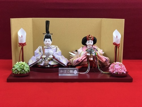 三寸<BR>おぼこ雛親王飾り