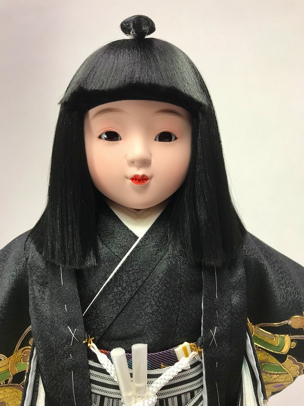 12号 金彩京友禅 市松人形(男)