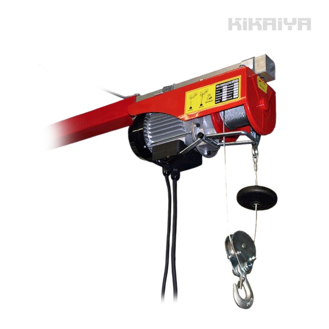 電動ホイスト 200kg 最大揚程12m 電動ウインチ ウィンチ 家庭用 100V KIKAIYA