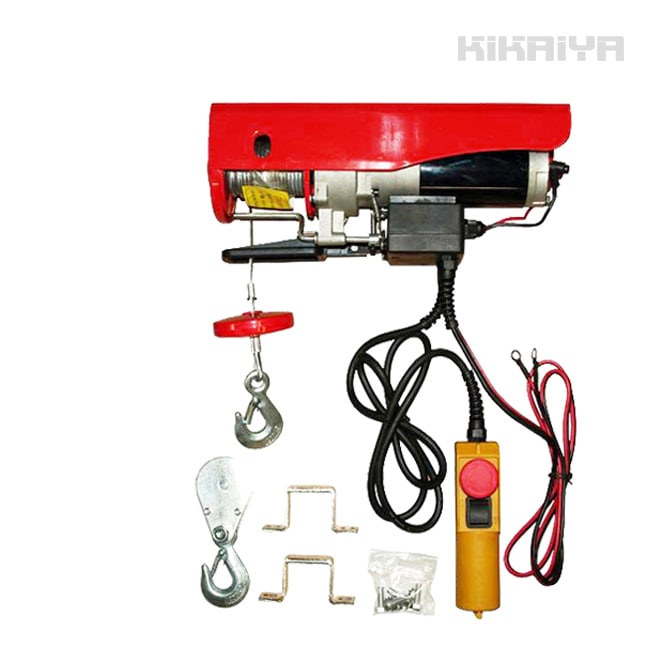 電動ホイスト 電動ウインチ DC12V 直流 400kg バッテリー 吊り上げ ウィンチ KIKAIYA