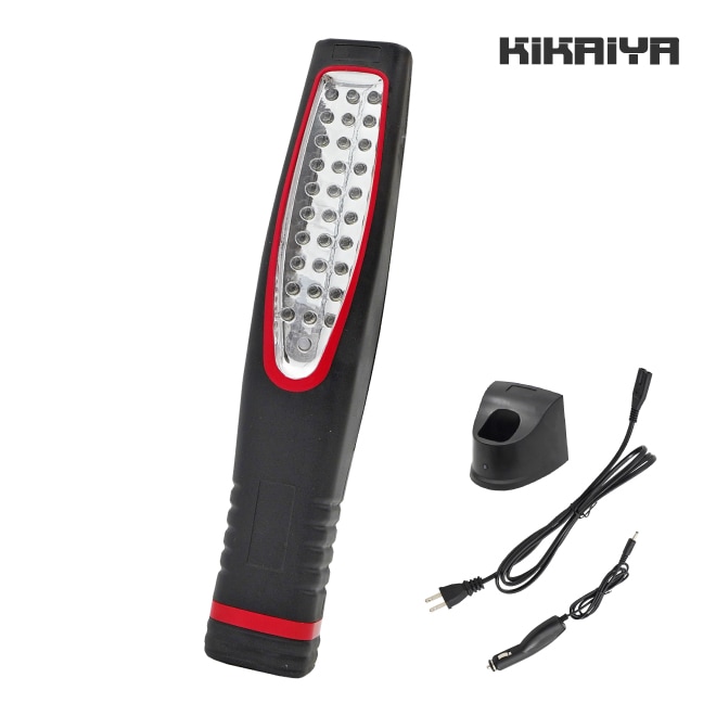 ワークライト LED 作業灯 1500LUX 充電式 30LED AC100V DC12V ハンディライト KIKAIYA