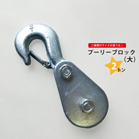プーリーブロック 大 2トン フック 滑車 KIKAIYA