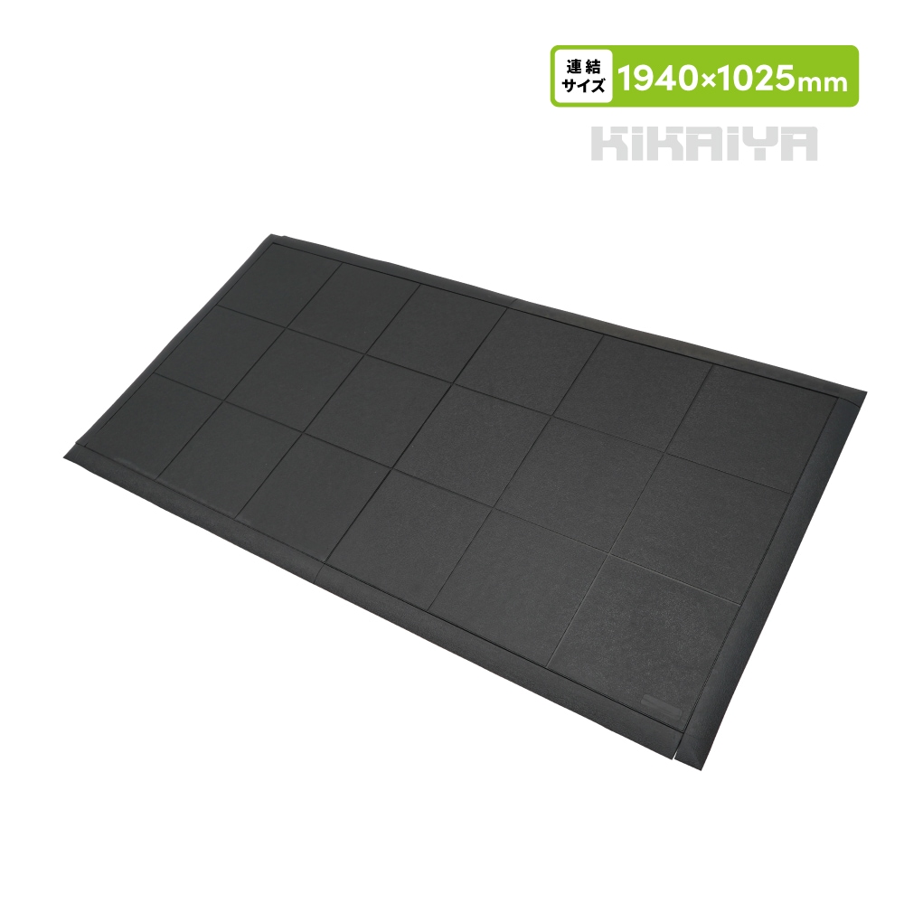 作業マット 連結式 ジョイントマット ゴムマット ワーキングマット 厚手16mm 連結サイズ194×102.5cm 拡張可能 疲労軽減 耐油性 高耐久 業務用 工場 倉庫 KIKAIYA