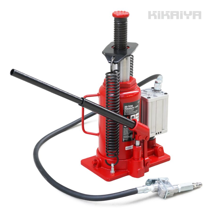 ボトルジャッキ 20トン エアー 手動 兼用 265-510mm 油圧ジャッキ ダルマジャッキ トラックジャッキ 車 機械 整備 ジャッキアップ KIKAIYA