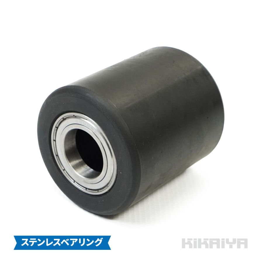 交換用ローラー 1個 マシンローラー 2トン 亜鉛メッキ ナイロンローラー ステンレスベアリング KIKAIYA