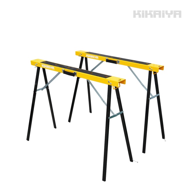【アウトレット特価】ソーホース 2台セット 折りたたみ 作業台 最大荷重80kg ワークテーブル 馬脚 DIY 日曜大工 切断 簡易作業台 KIKAIYA
