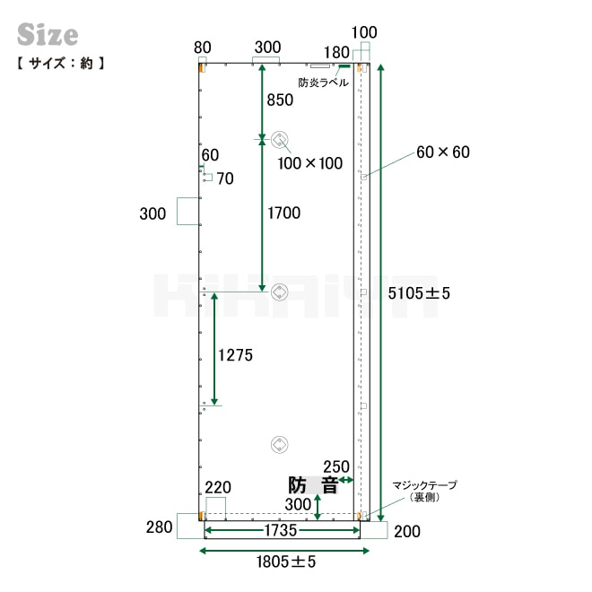 防音シート 工事 現場 足場 1.8×5.1m 5枚セット 厚み0.4mm グレー 防炎