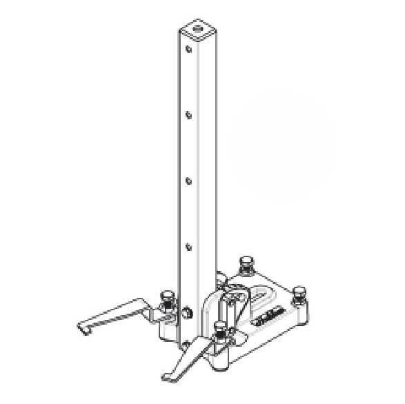 コンセック □49 角度付ポールベース AB-491-850｜コンセック Hakken